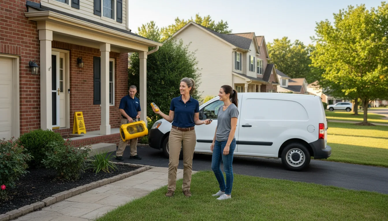 Residential water damage restoration in South Otselic, NY